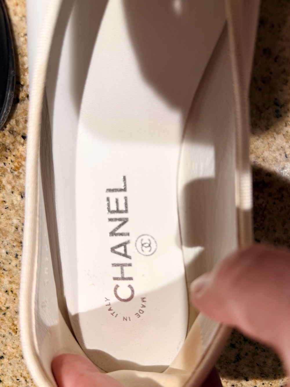 Chanel Cap Toe Ballerina Flats Cream and Black Size 8 - Picture 14 of 14